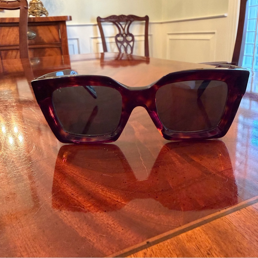 CELINE CL40130I Square Sunglasses Tortoise | Dark Lens | Italy